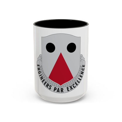 980 Engineer Battalion (U.S. Army) Accent Coffee Mug