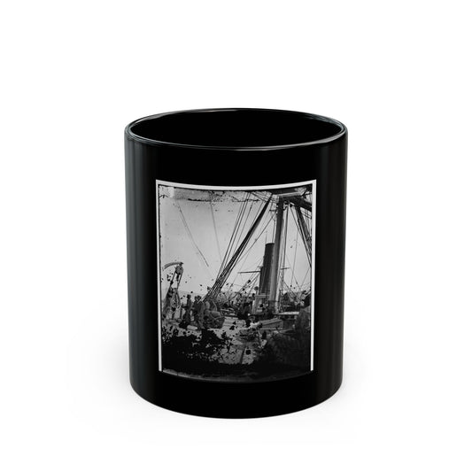 On Deck Of U.S.S. Arago, Off Charleston, Sc (U.S. Civil War) Black Coffee Mug