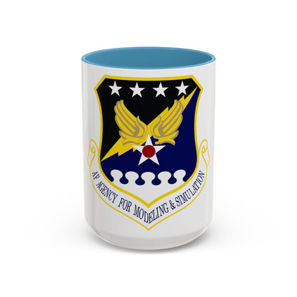 Air Force Agency for Modeling and Simulation (U.S. Air Force) Accent Coffee Mug