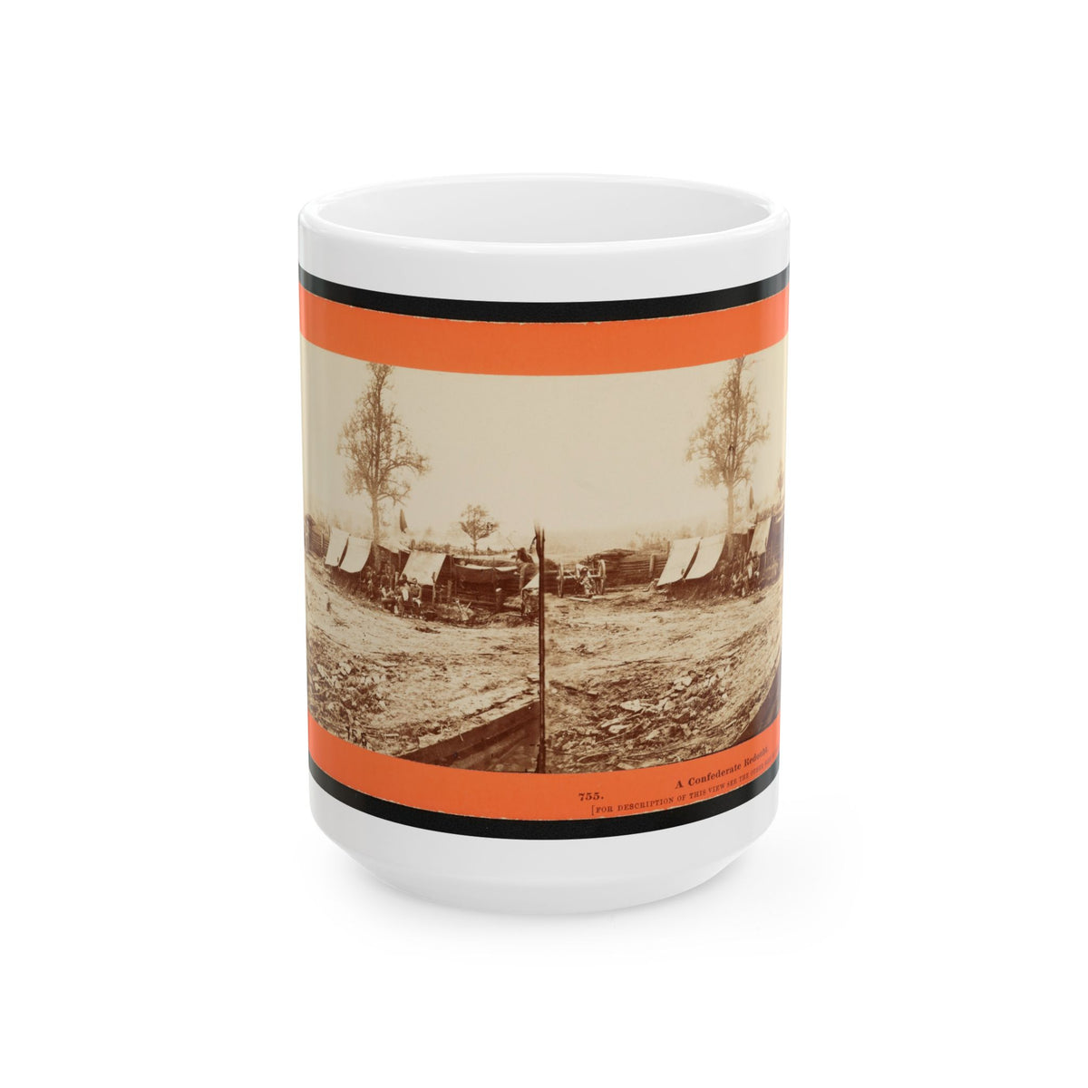 A Confederate Redoubt (U.S. Civil War) White Coffee Mug