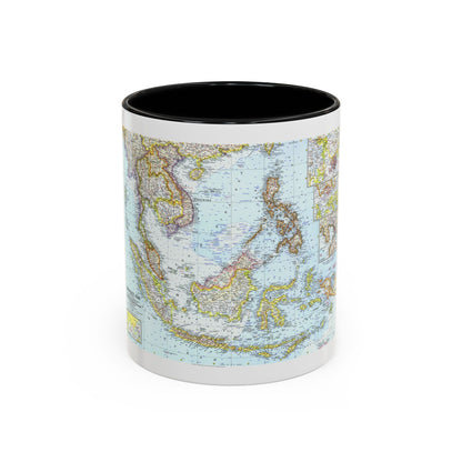 Asia - Southeast (1961) (Map) Accent Coffee Mug