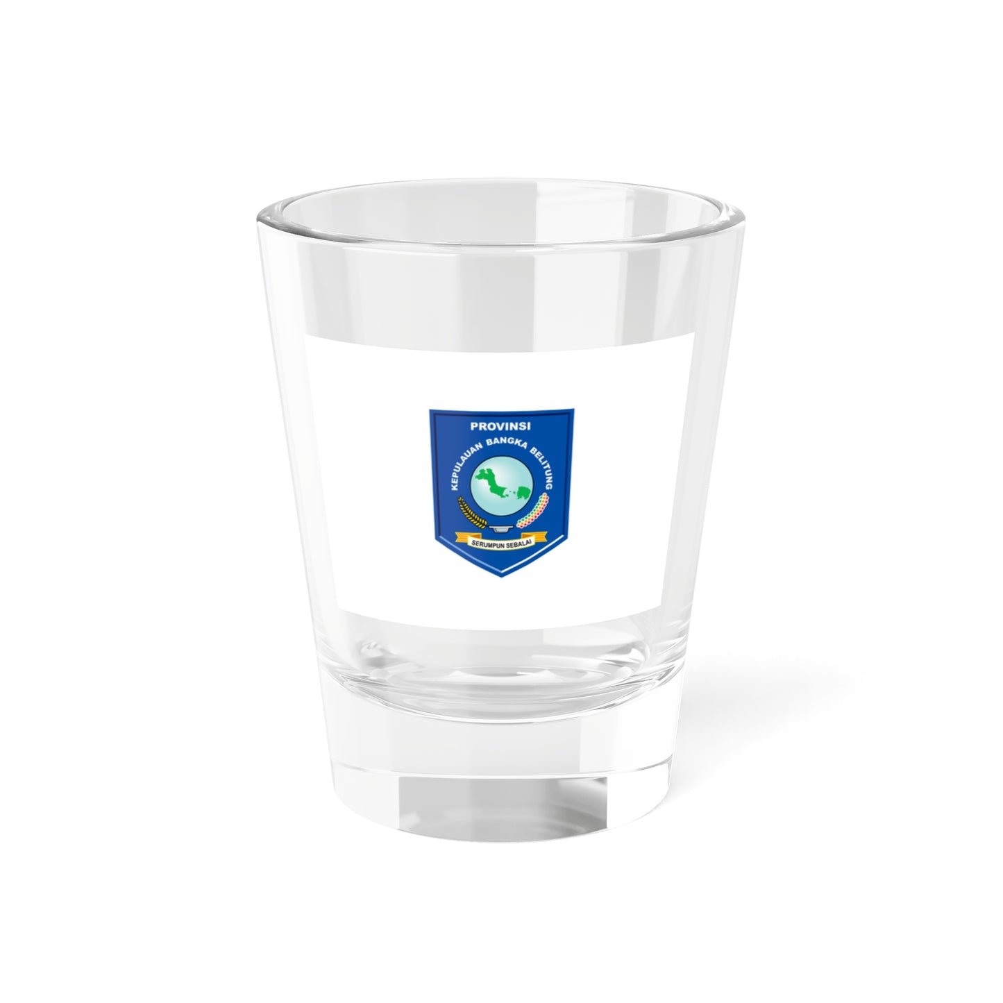 Flag of Bangka Belitung Indonesia - Shot Glass 1.5oz