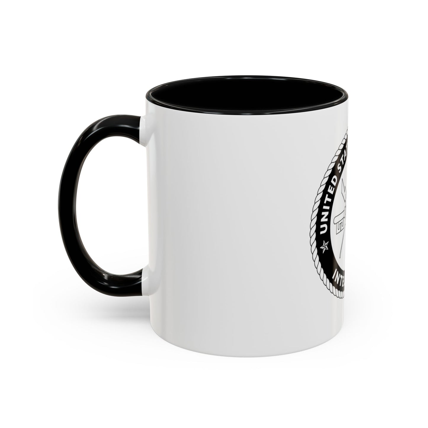 USCG Intelligence 1 color (U.S. Coast Guard) Accent Coffee Mug