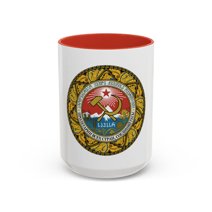 Emblem of the Georgian SSR-2 - Accent Coffee Mug