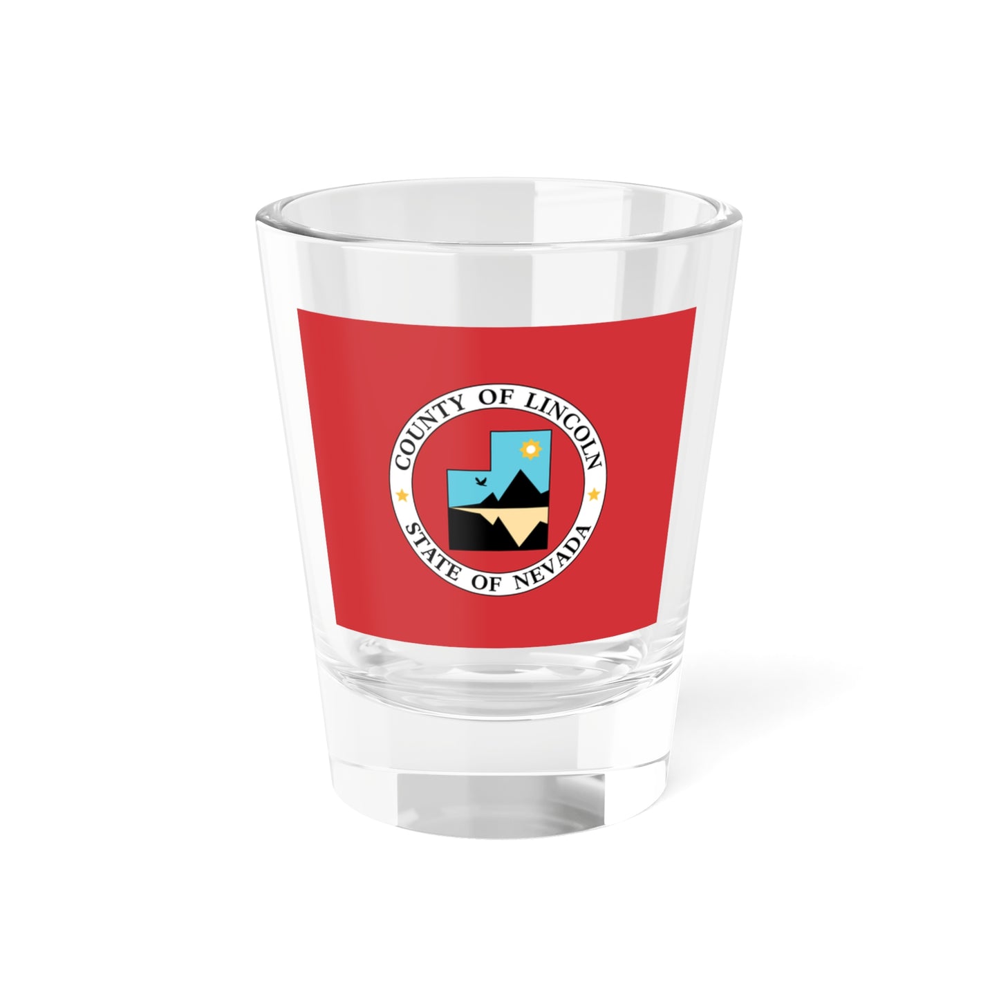 Flag of Lincoln County Nevada (United States) Shot Glass 1.5oz