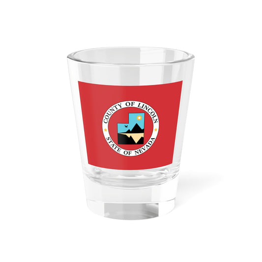 Flag of Lincoln County Nevada (United States) Shot Glass 1.5oz