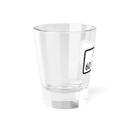 MUTCD-CA R20D-4 (California) (Road Sign) Shot Glass 1.5oz