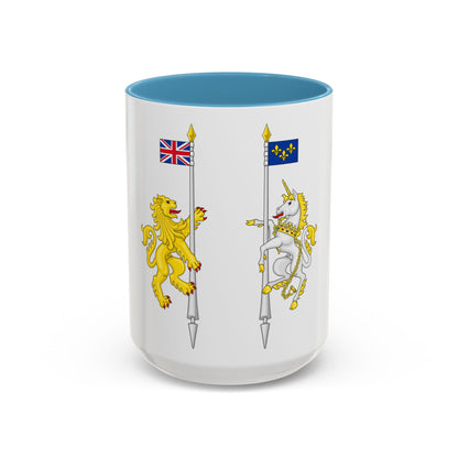 Supporters from the coat of arms of Canada - Accent Coffee Mug