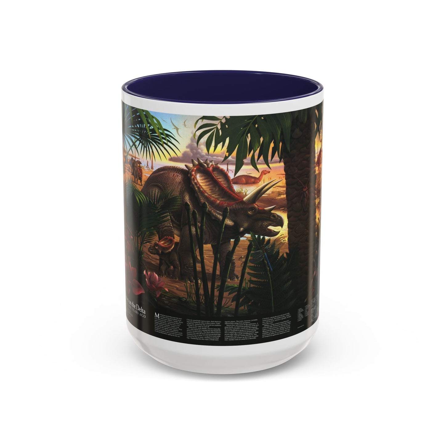 North America - Dawn on the Delta- 74mya (1993) (Map) Accent Coffee Mug