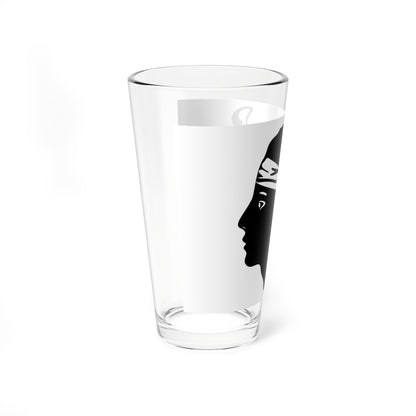 Flag of Corsica Variant (France) Pint Glass 16oz