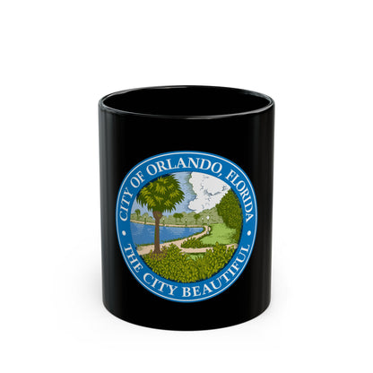 Seal of Orlando Florida - Black Coffee Mug