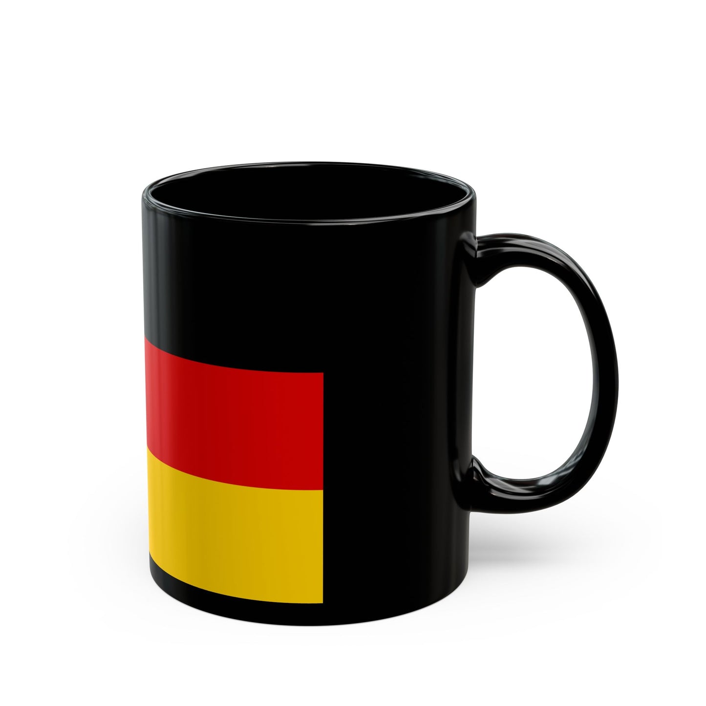 Flag of Rhineland Palatinate Germany - Black Coffee Mug-Go Mug Yourself