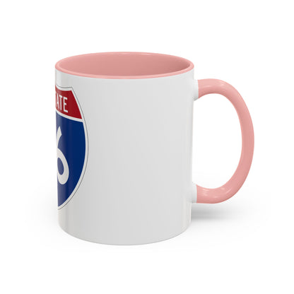 Interstate 76 Colorado Nebraska (U.S. Highways) Accent Coffee Mug