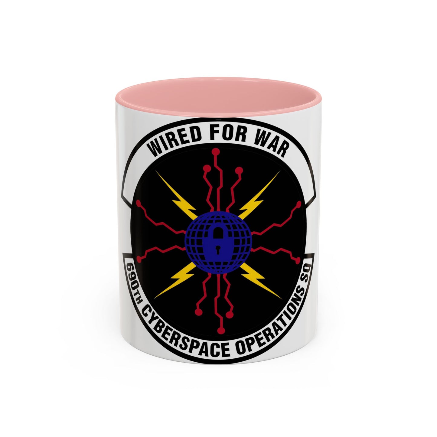 690 Cyberspace Operations Squadron AFSPC (U.S. Air Force) Accent Coffee Mug