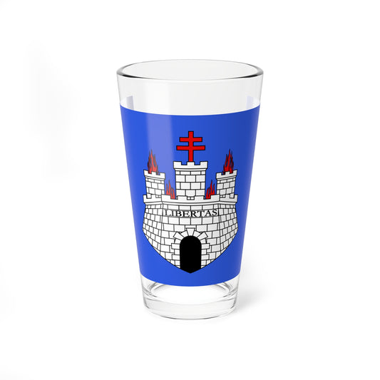 Flag of Bonifacio Bunifaziu (France) Pint Glass 16oz