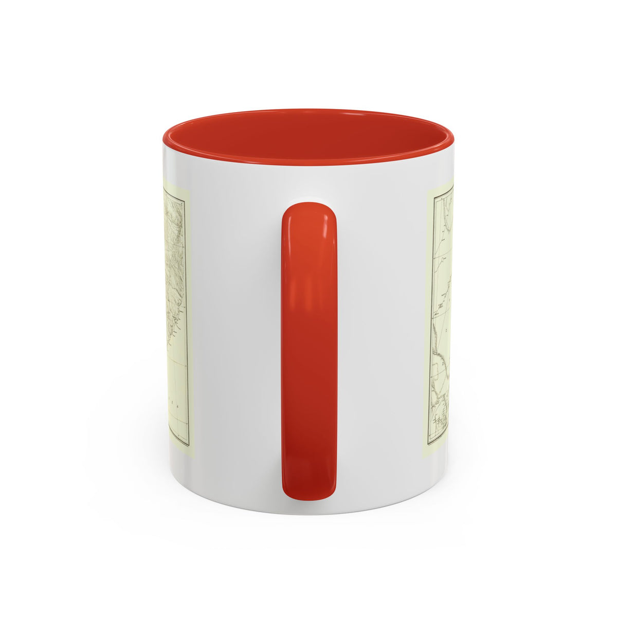 Asia - Kirin, Harbin, Vladivostok (1905) (Map) Accent Coffee Mug