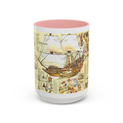 History Salvaged from the Sea (1977) (Map) Accent Coffee Mug