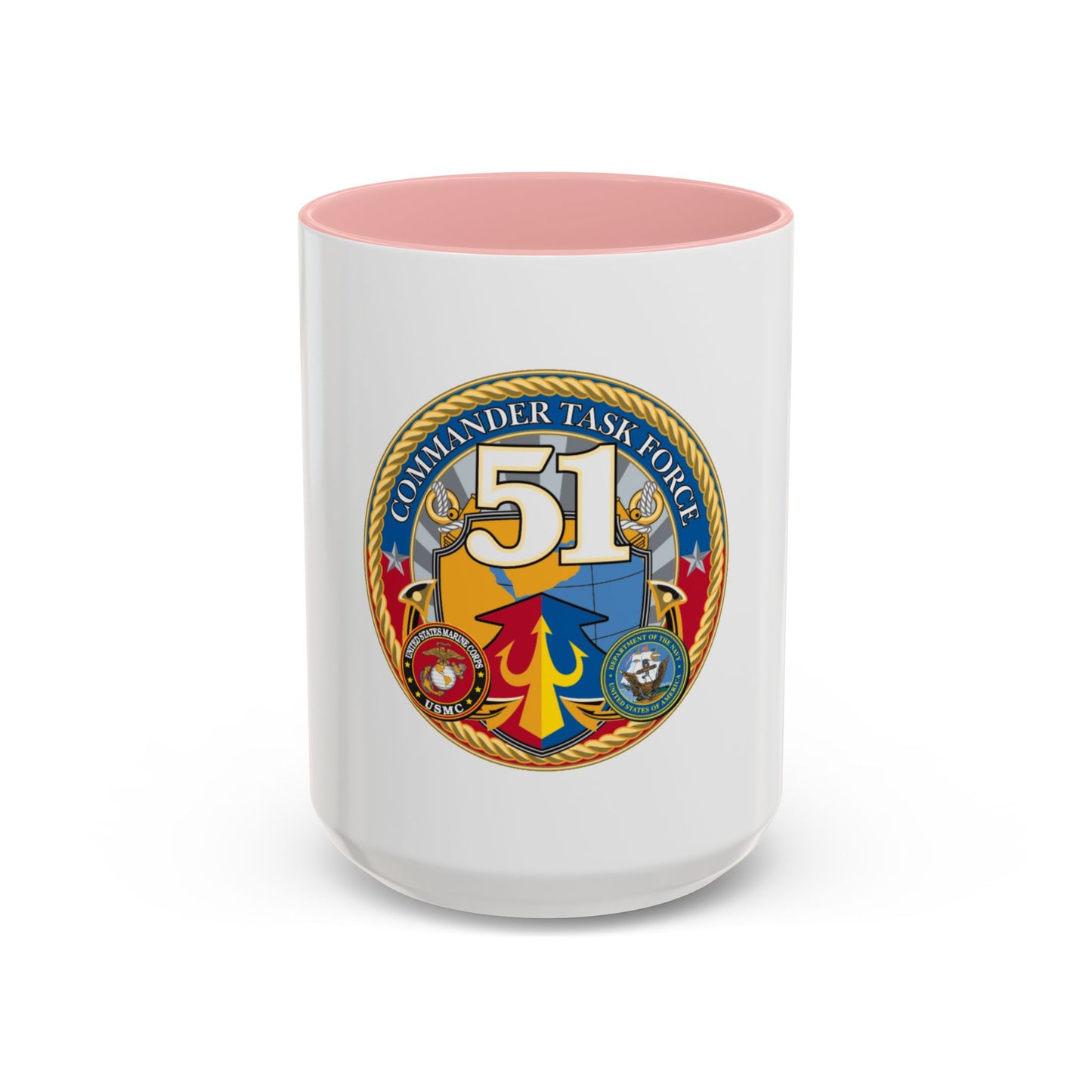 USCGC Command Task Force (U.S. Coast Guard) Accent Coffee Mug