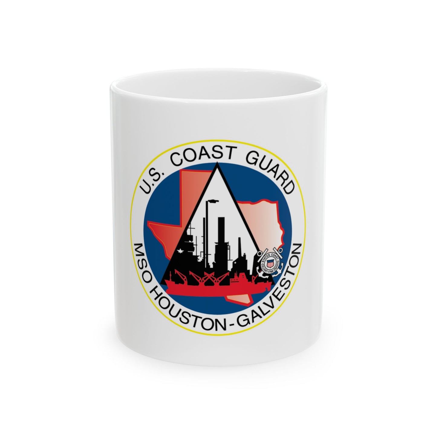 USCG MSO Houston Galveston (U.S. Coast Guard) White Coffee Mug
