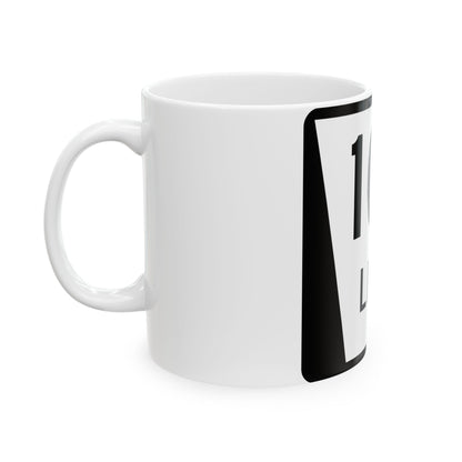 N LINK 10F (Nebraska) (Road Sign) White Coffee Mug