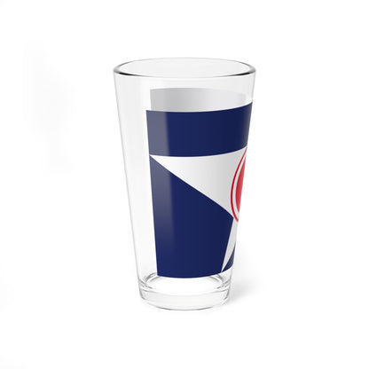 Flag of Abashiri Hokkaido (Japan) Pint Glass 16oz