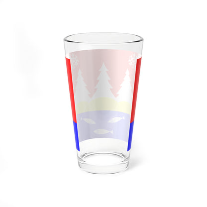 Flag toxovo Leningrad oblast (Russia) Pint Glass 16oz