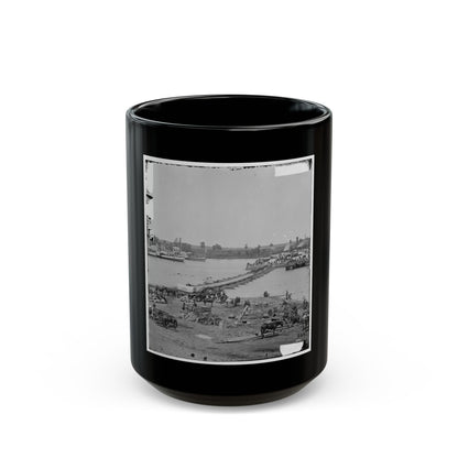 Port Royal, Va. The Rappahannock River Front During The Evacuation (U.S. Civil War) Black Coffee Mug