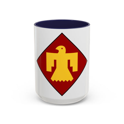 45th Infantry insignia thunderbird (U.S. Army) Accent Coffee Mug