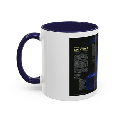 Space - The Universe - Through Time and Space (1983) (Map) Accent Coffee Mug