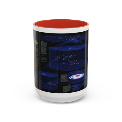 Space - The Universe - Through Time and Space (1983) (Map) Accent Coffee Mug