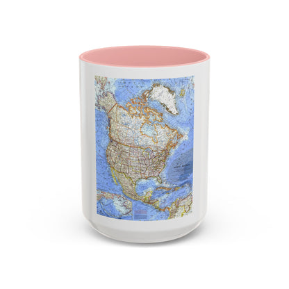 North America (1964) (Map) Accent Coffee Mug
