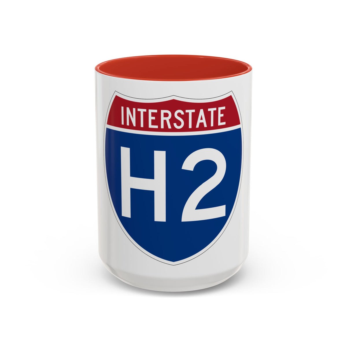 Interstate H2 (U.S. Highways) Accent Coffee Mug