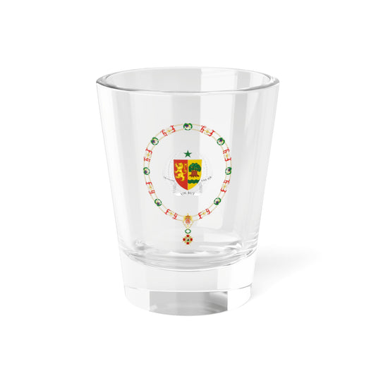 Generic Coat of Arms of Presidents of Senegal Order of Isabella the Catholic (Senegal) (Coat of Arms) Shot Glass 1.5oz