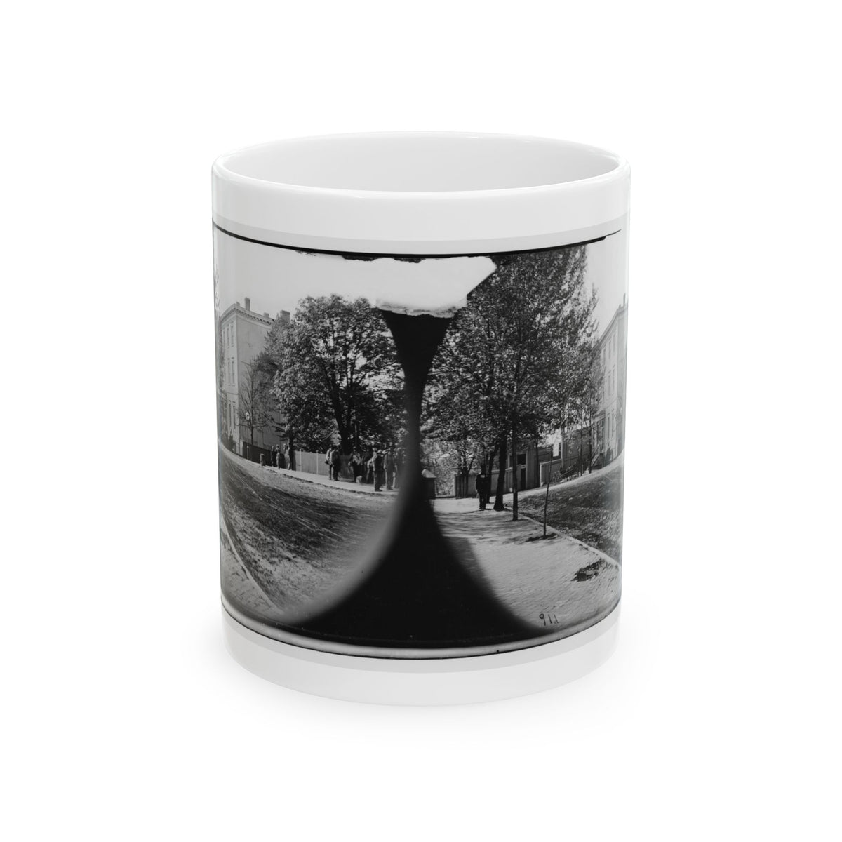 Richmond, Va. Residence Of Jefferson Davis (1201 East Clay Street) (U.S. Civil War) White Coffee Mug