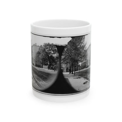 Richmond, Va. Residence Of Jefferson Davis (1201 East Clay Street) (U.S. Civil War) White Coffee Mug