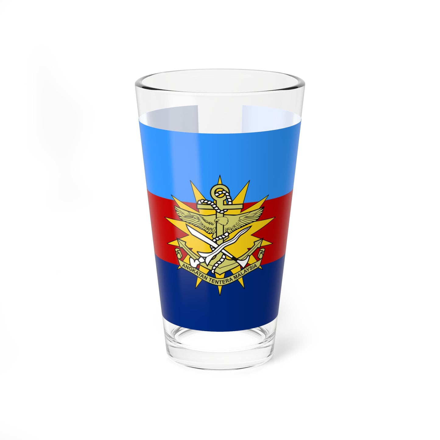 Flag of the Malaysian Armed Forces (Malaysia) Pint Glass 16oz
