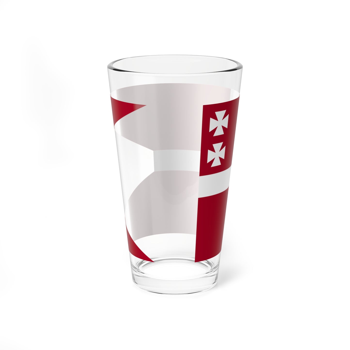 Naval Rank Flag of Denmark - Counter admiral 1858 (Denmark) Pint Glass 16oz
