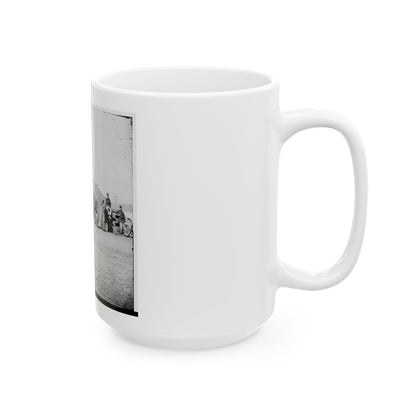 Aiken's Landing, Virginia (Vicinity). Battery Abbot, Fort Brady. (Battery Named For Col. Henry L. Abbot, 1st Conn. H. Artillery) (U.S. Civil War) White Coffee Mug