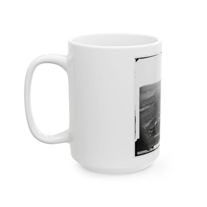 North Anna River, Va. Federal Troops Occupying Line Of Breastworks On The North Bank (U.S. Civil War) White Coffee Mug