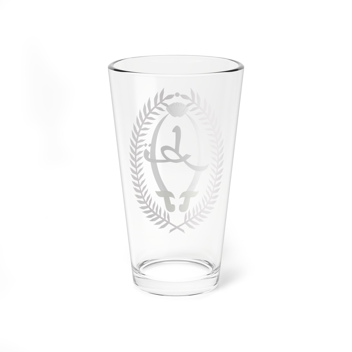 Emblem of Qatar 1966-1976 (Qatar) (Coat of Arms) Pint Glass 16oz