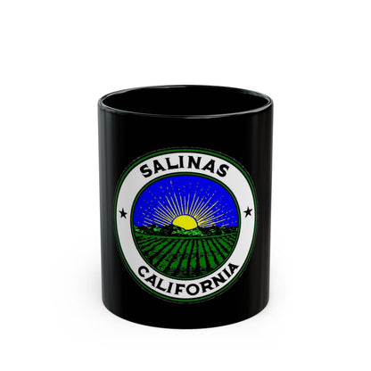 Seal of Salinas California - Black Coffee Mug