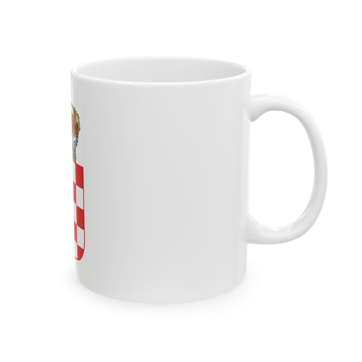 Coat of Arms of the Banate of Croatia - White Coffee Mug