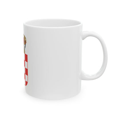 Coat of Arms of the Banate of Croatia - White Coffee Mug