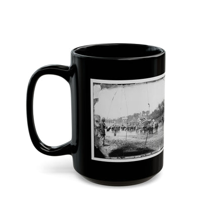 Rappahannock River, Va. Fugitive African Americans Fording The Rappahannock (U.S. Civil War) Black Coffee Mug