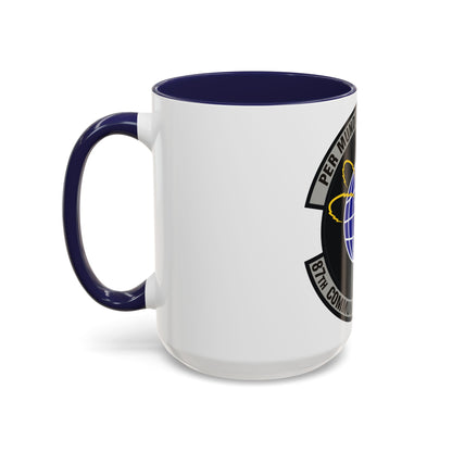 87th Communications Squadron (U.S. Air Force) Accent Coffee Mug