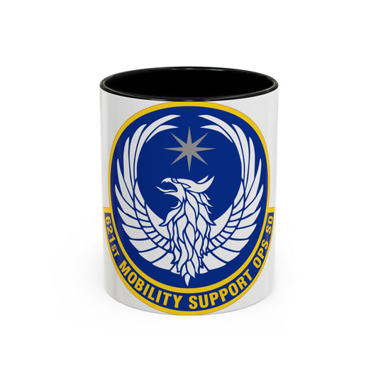 621 Mobility Support Operations Squadron AMC (U.S. Air Force) Accent Coffee Mug