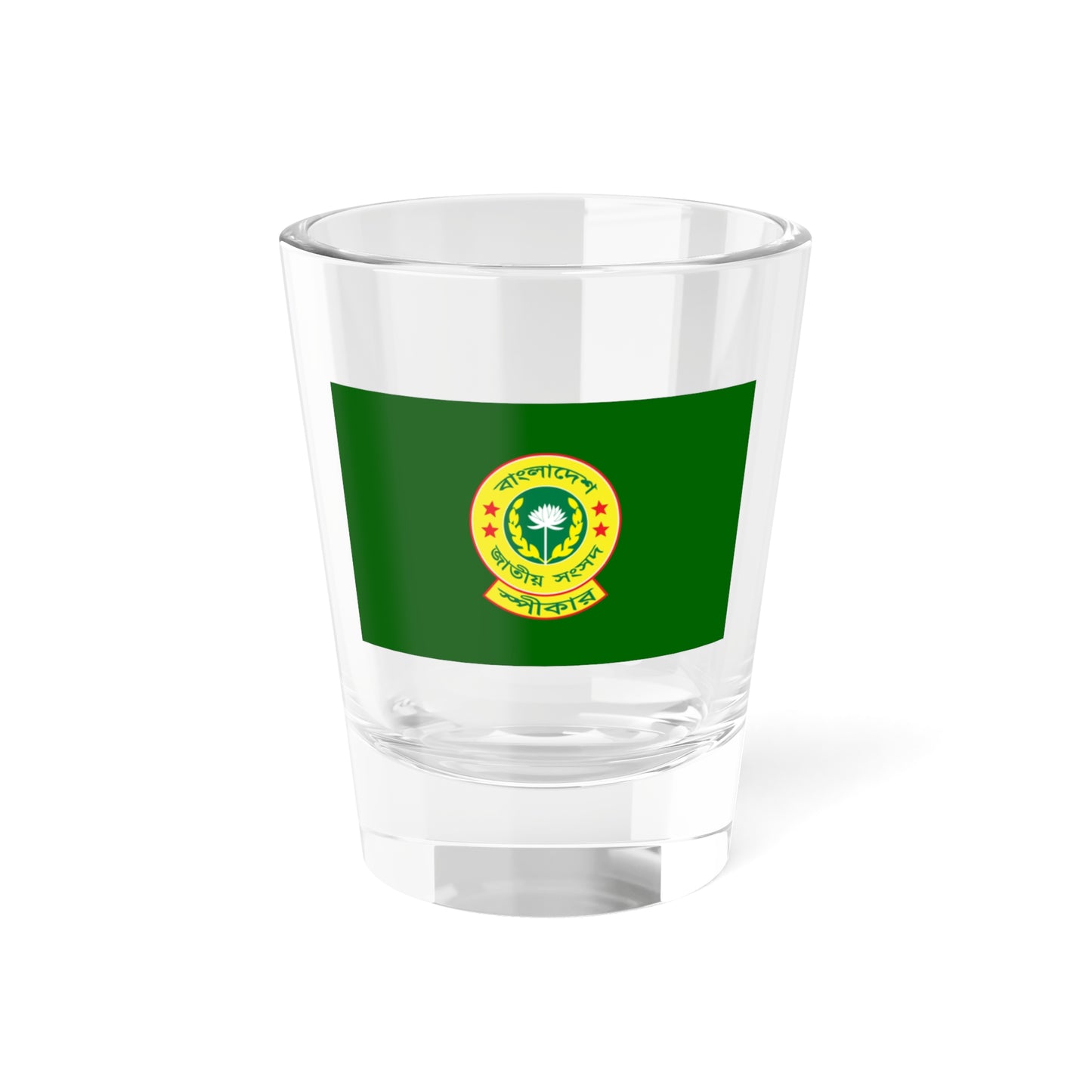 Flag of the Speaker of the Jatiya Sangsad (Bangladesh) (Coat of Arms) Shot Glass 1.5oz