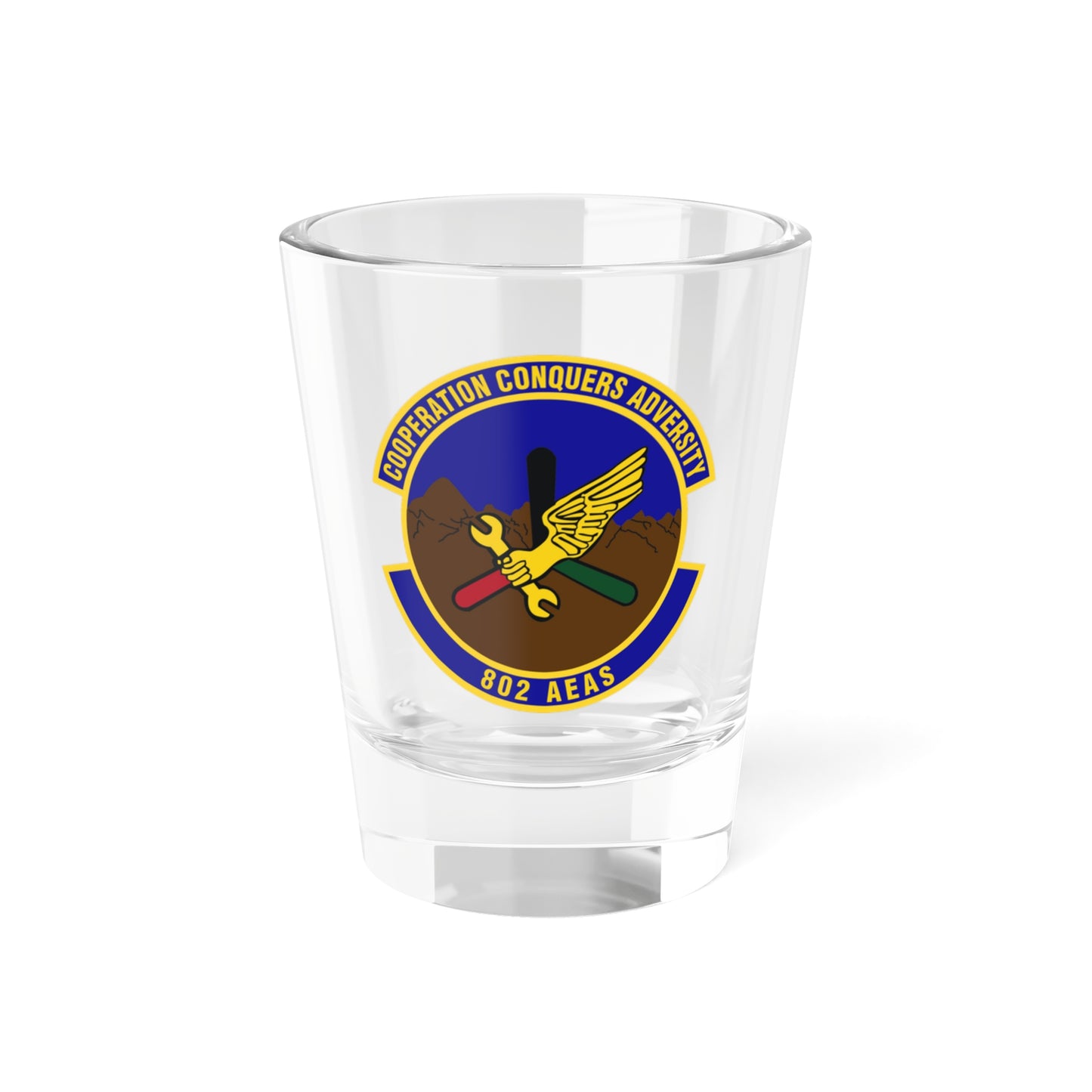 Verre à liqueur 802e Escadron de conseil expéditionnaire aérien (US Air Force) 1,5 oz