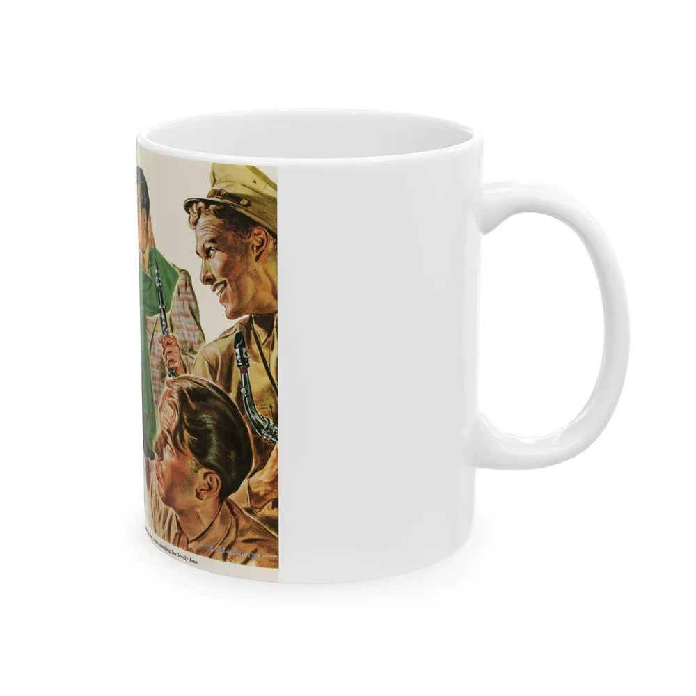 Ding-Dong Was His Name, Collier's magazine, 1944 - White Coffee Mug-Go Mug Yourself