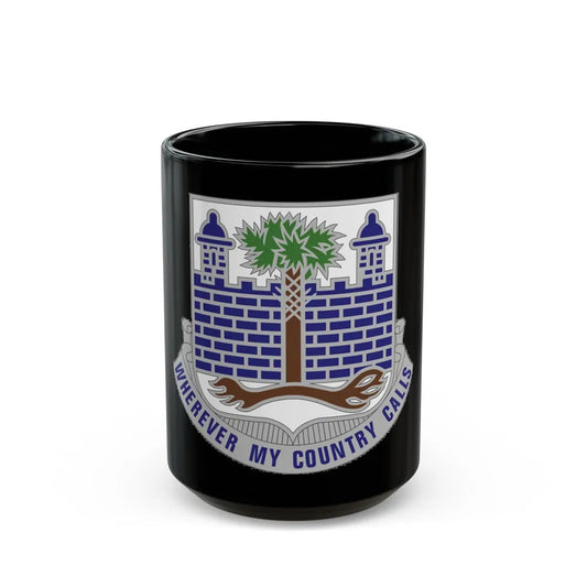 118th Infantry Regiment (U.S. Army) Black Coffee Mug-15oz-Go Mug Yourself